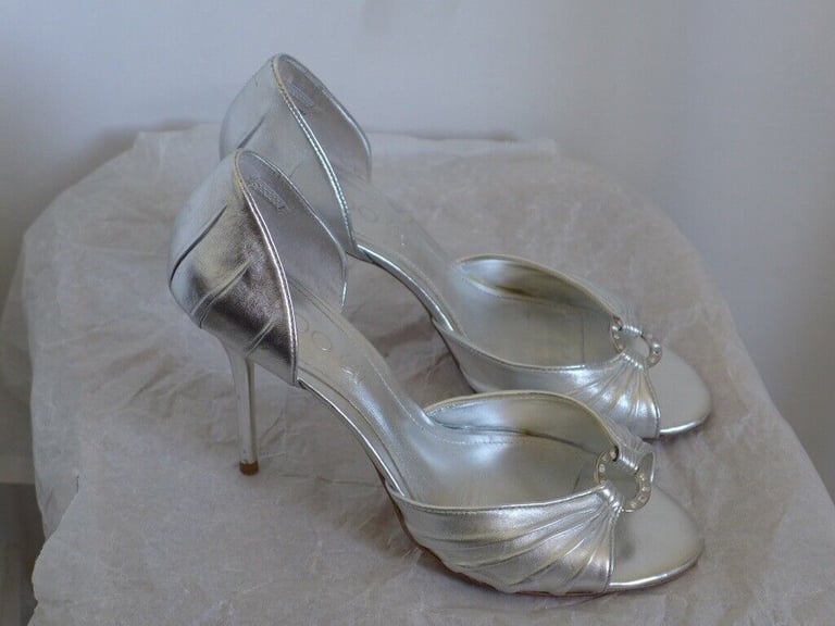 image for TWO PAIRS of ALDO High Heels size 39 (EU) 6.5 (UK). One pair silver one pair gold. Two pairs for £40