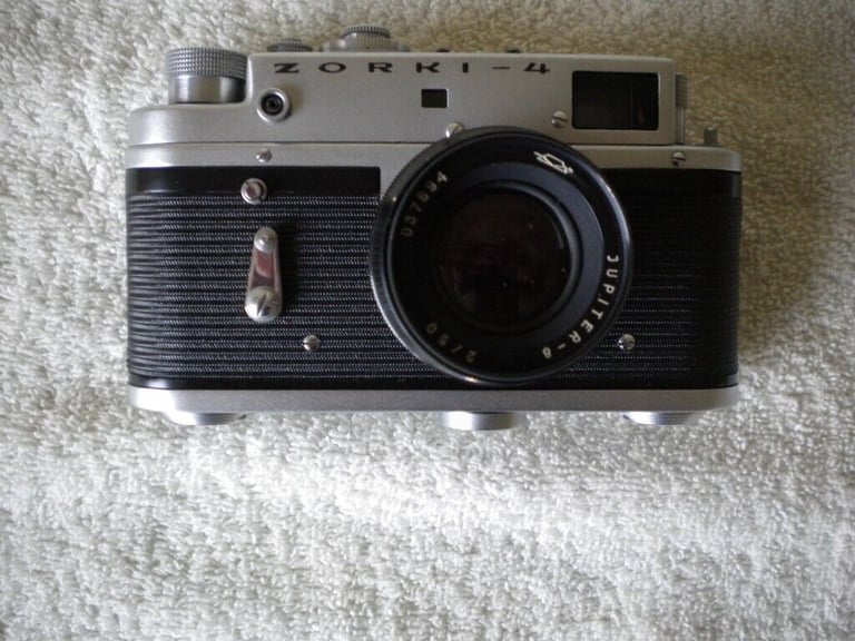 image for 1969 ZORKI-4 .  . ( U.S.S.R ) SOVIET CAMERA. WITH CASE AND MANUAL.  .NEW POSTCODE WR2