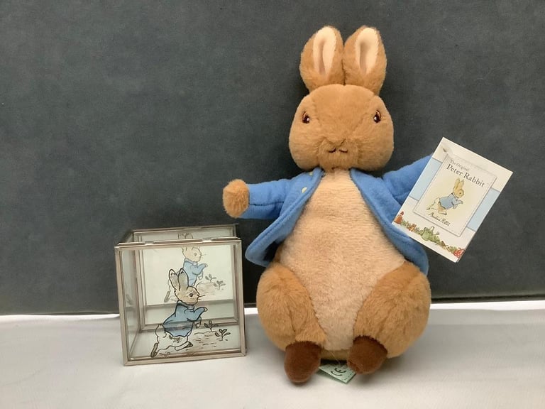 image for Peter Rabbit Soft Toy and Trinket Box