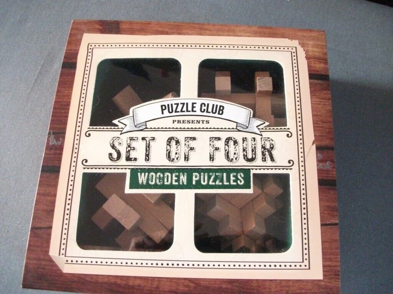 Set of 4 Wooden Puzzles