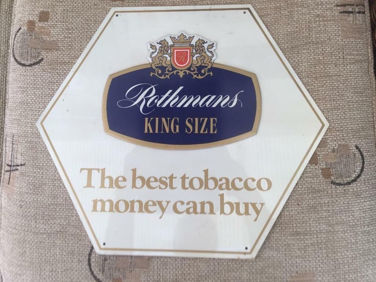 image for Rothmans - old enamelled metal advertising sign