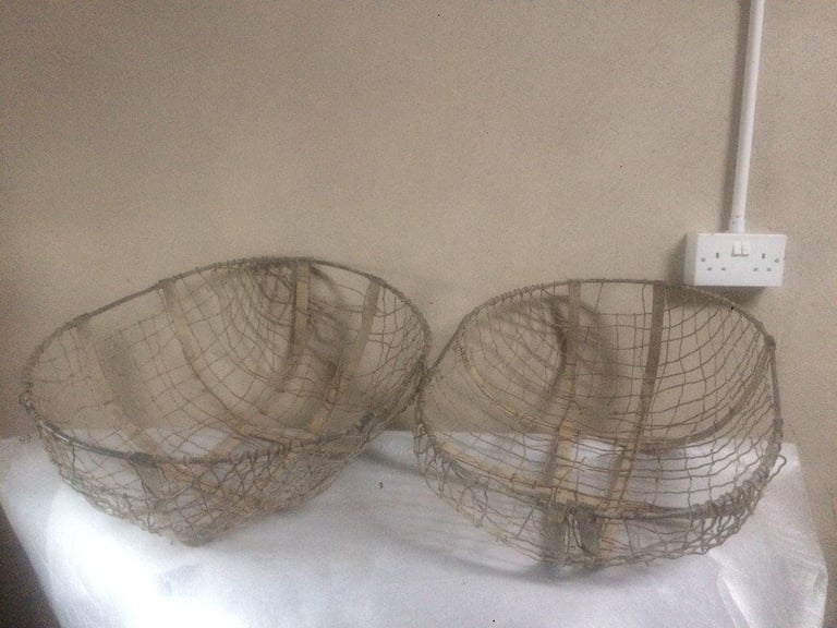 Potato gathering baskets.