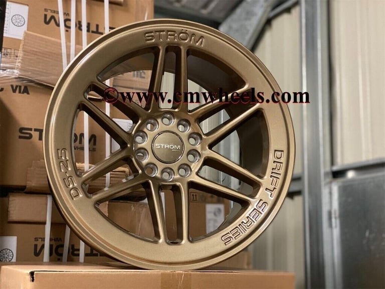 18" Inch Strom DS-25 Drift Alloy Wheels 5x114.3 Fits Nissan silvia skyline S14 S15 RX7 MX5 R32 R33 