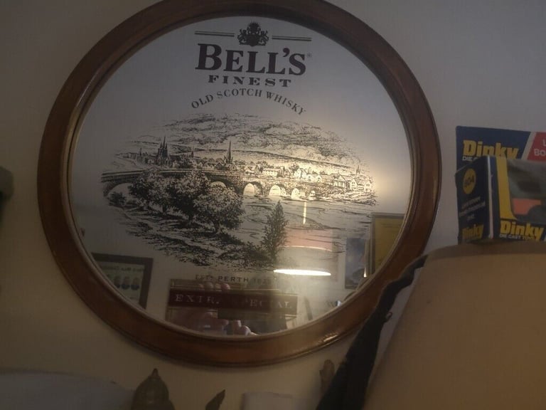 Bells finest old scotch whisky mirror