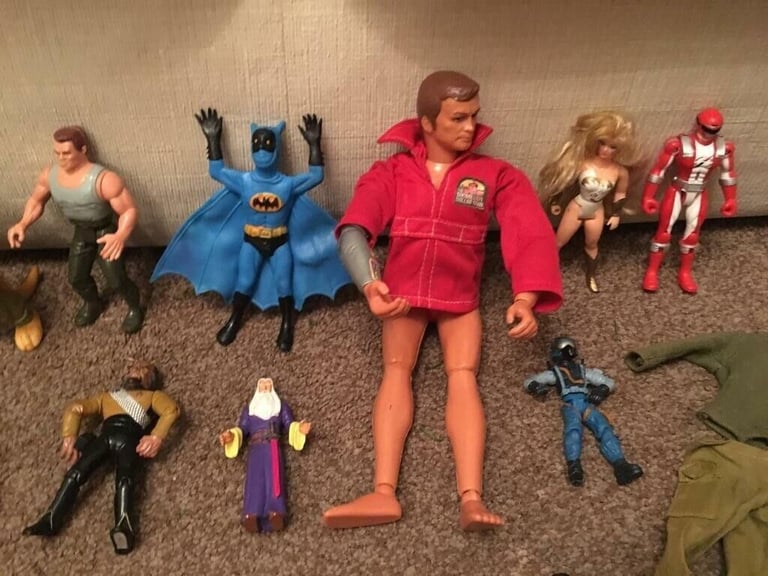 Vintage action figures and parts, Batman, Wonder Woman