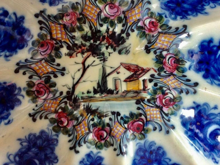 Vintage Vestal Alcobaca Large Portugal Handpaited Plate