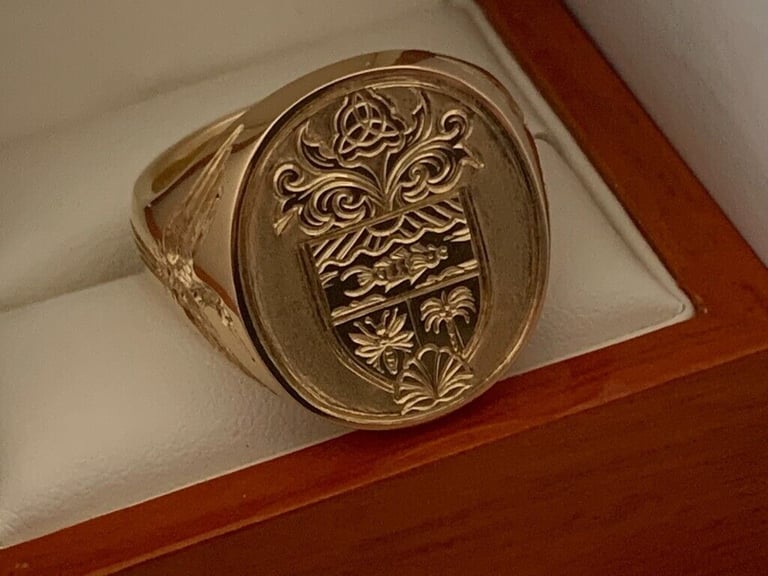 image for Signet Ring Collection  Signet Rings Hand Engraved London by The Master Hand Engraver