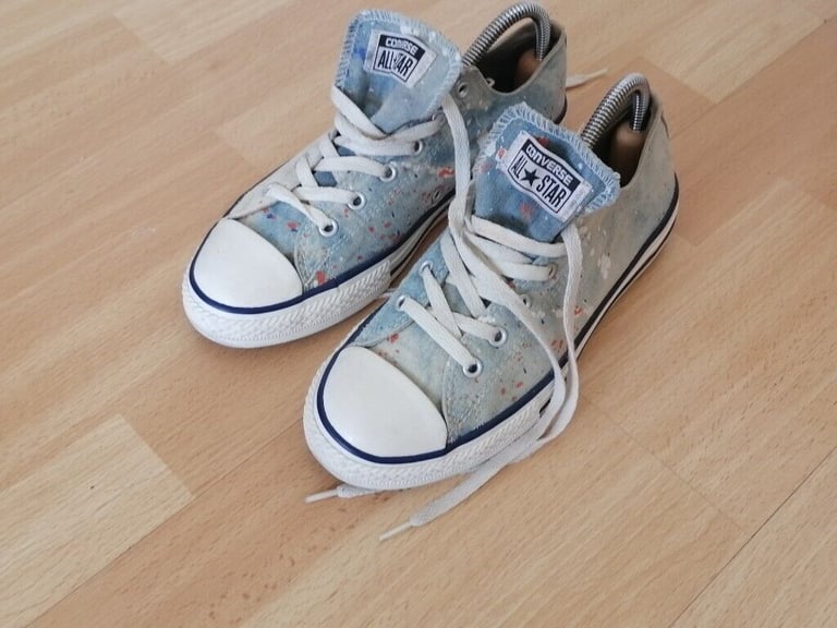 Vintage 90's CONVERSE ALL STAR Denim Canvas Pumps. Size : UK 5.5. EU 38 