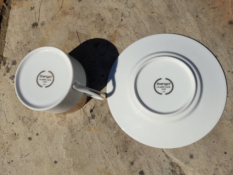 Vintage Sango Classic Lace Cup + Plate