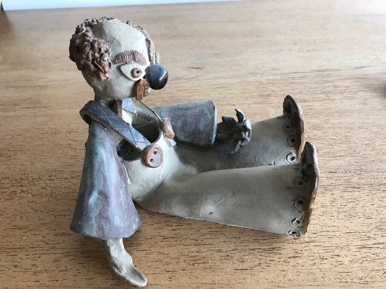Hand-made Pottery Clown