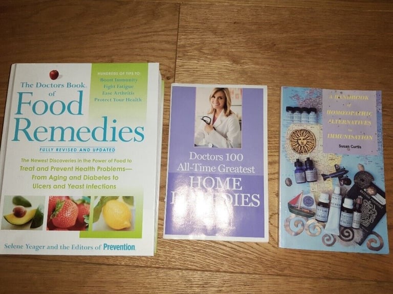 Food & Home Remedies Books X 3 