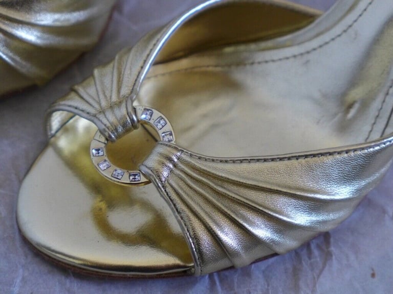 ALDO High Heels, size 39 (EU) 6.5 (UK). One pair silver, one pair gold. The Two pairs for £40.