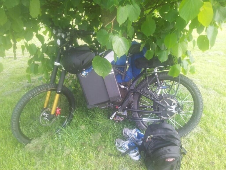 Electric bike frame kit with air shock  170cm dropout £250
