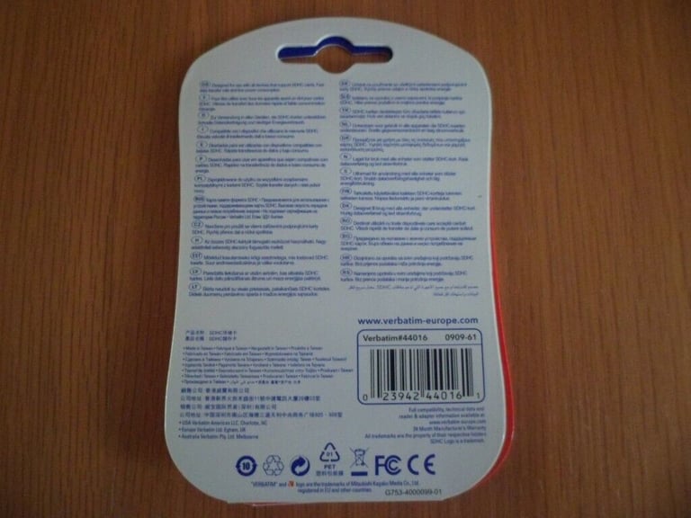 New in sealed pack 4 gb SDHC card  Verbatim