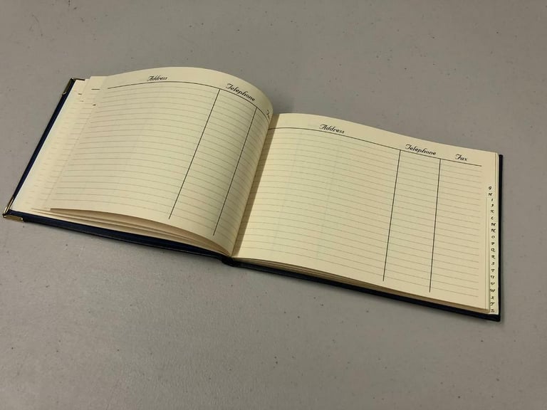 Rangers FC - A to Z Telephone Address book