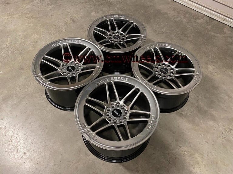 18" Inch Strom DS-25 Drift Wheels 5x114.3 Fits Nissan silvia skyline S14 S15 RX7 MX5 R32 R33 