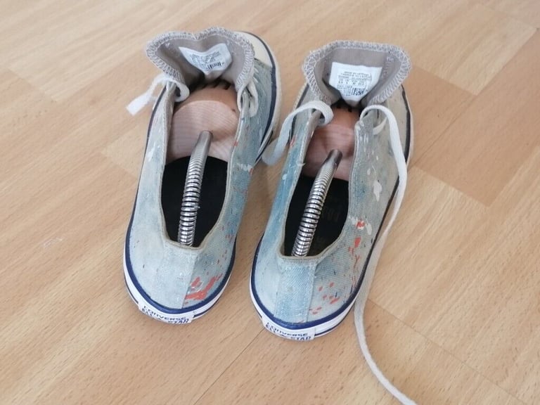 Vintage 90's CONVERSE ALL STAR Denim Canvas Pumps. Size : UK 5.5. EU 38 