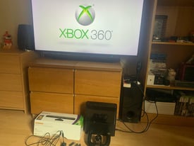 Xbox 360 slim 250gb with kinect plus 54 games