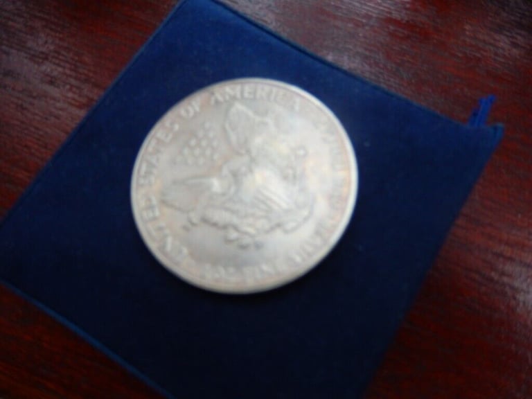image for AMERICAN 1991 SILVER DOLLAR FREE P&P