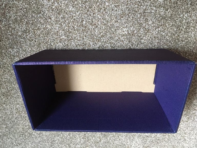 Purple Cardboard Gift Box. 