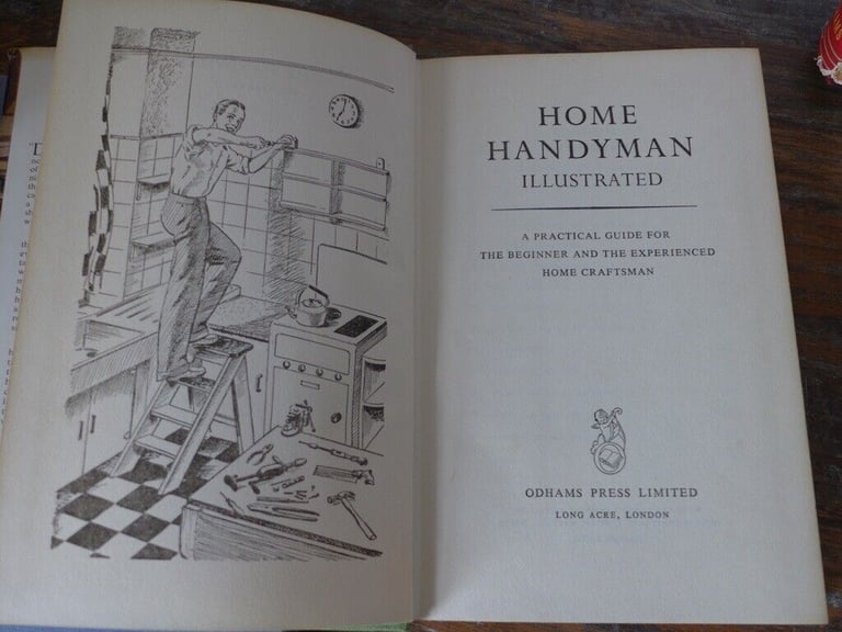 Three collectable vintage DIY books published by Odhams Press. See below for titles and details. 