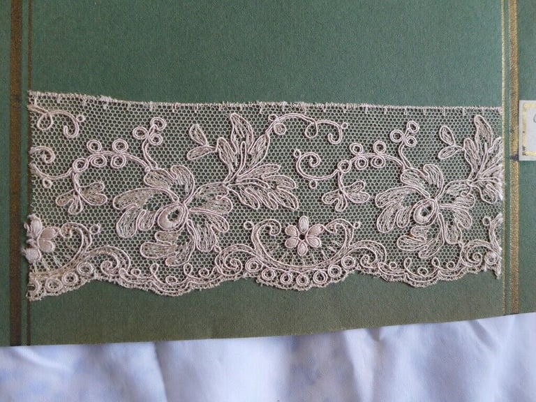 Three Collectible/Collectable Vintage and Original Lace Samplers/Haberdasher’s sample sheets/boards.