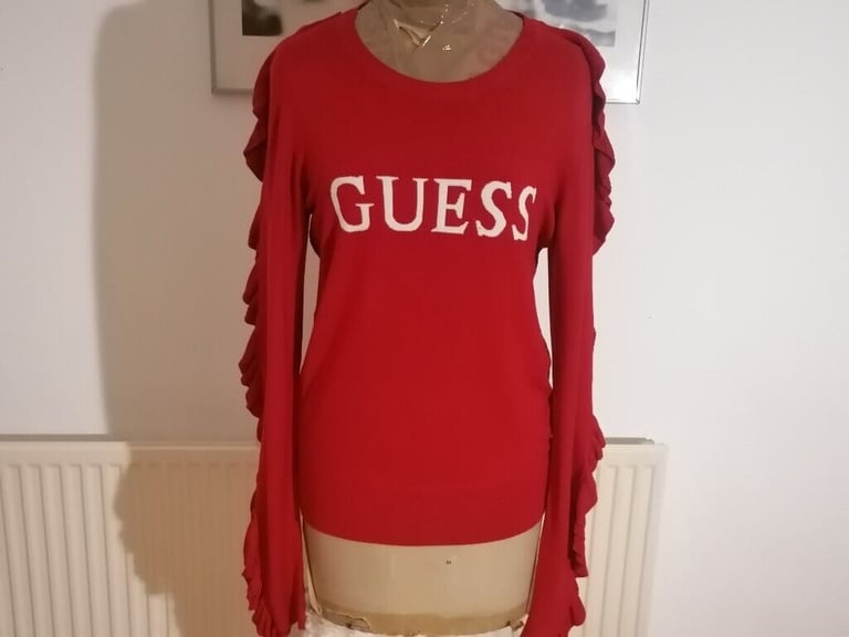  Designer GUESS Unusual Stylish Jumper. Ladies. Size : M