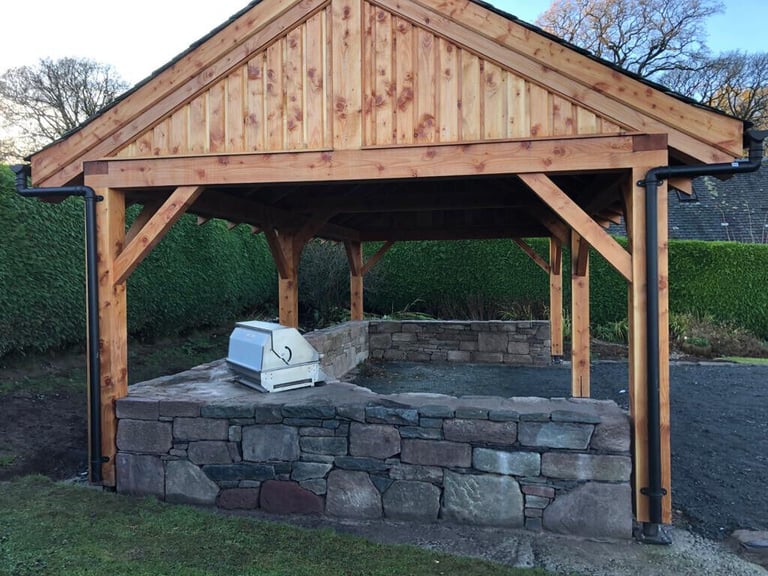 Scottish larch cladding square edge and waney edge 