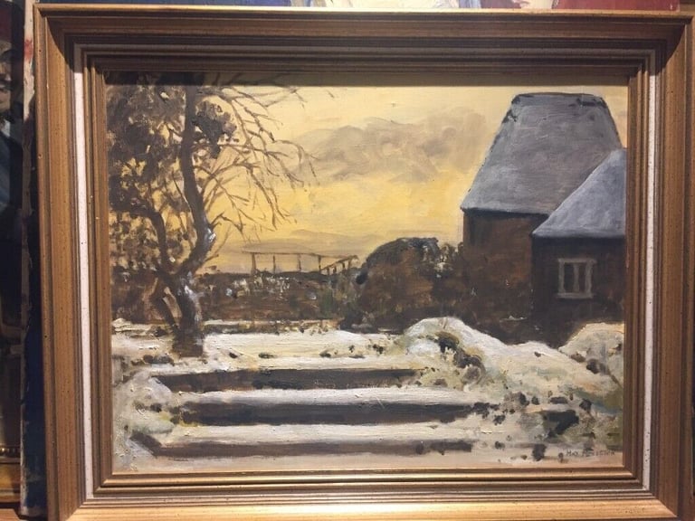 image for Winter scene, Original oil on board