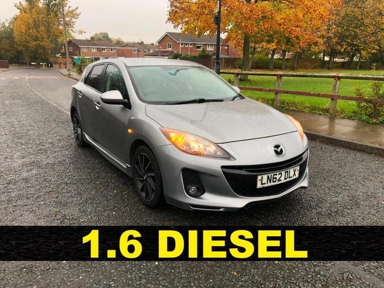 1.6 DIESEL_2012 Mazda 3_manual_1 Year MOT_£30 Tax, 90k Miles_Srvc Hstry_x2 Keys