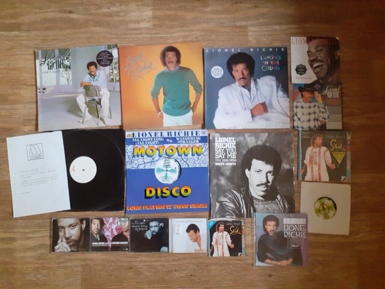 18 x lionel richie vinyl collection LPs/12/7/cds