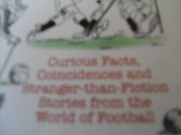 Great Little Present or A Good Read for You - Book about Football Oddities - £4