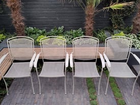 4 Kettler Henley outdoor armchairs in mellow mocha 