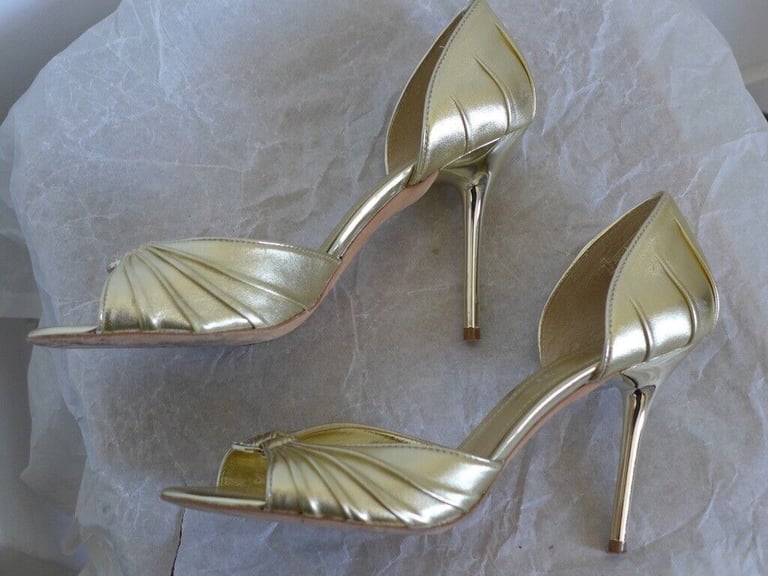 image for ALDO High Heels, size 39 (EU) 6.5 (UK). One pair silver, one pair gold. The Two pairs for £40.