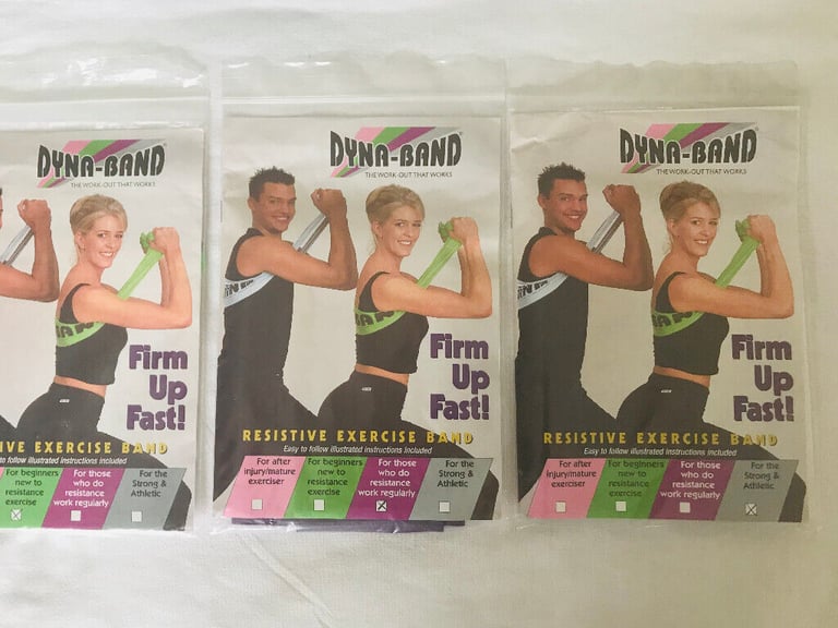Dyna-Band Total Body Workout DVD and 3 x Dyna-Bands