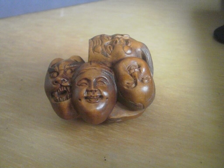 Netsuke hand carved wooden collectable ornament over 260 to choose from