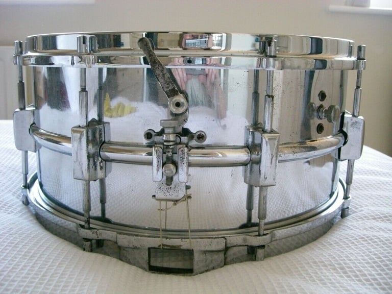 image for Unbranded Vintage NOB snare drum 14 x 6 1/2 - 1930s - Beverley Standard?