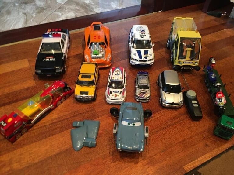 image for Selection of toys 3 large cars battery operated
