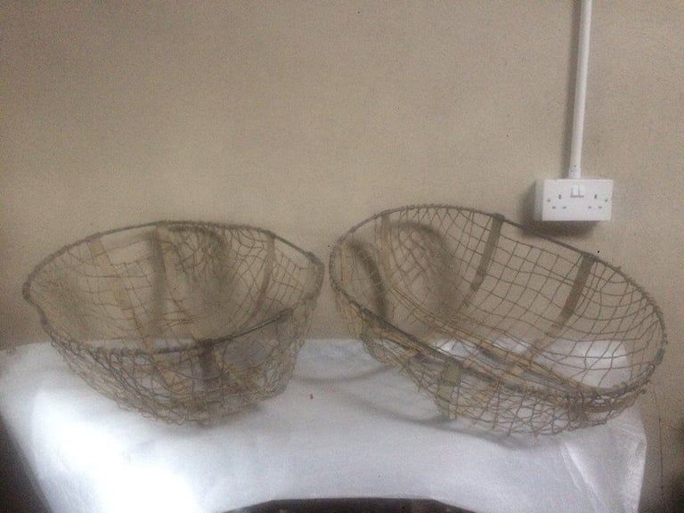 Potato gathering baskets.
