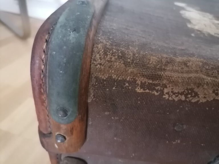 Rare Vintage Pre 1940's Chest Wardrobe Steamer Travel Trunk