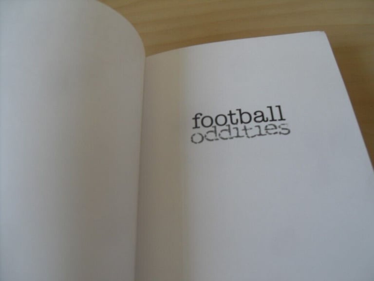 Great Little Present or A Good Read for You - Book about Football Oddities - £4