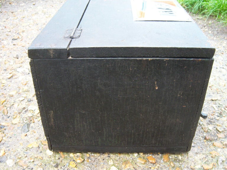 Vintage hardwood trunk.