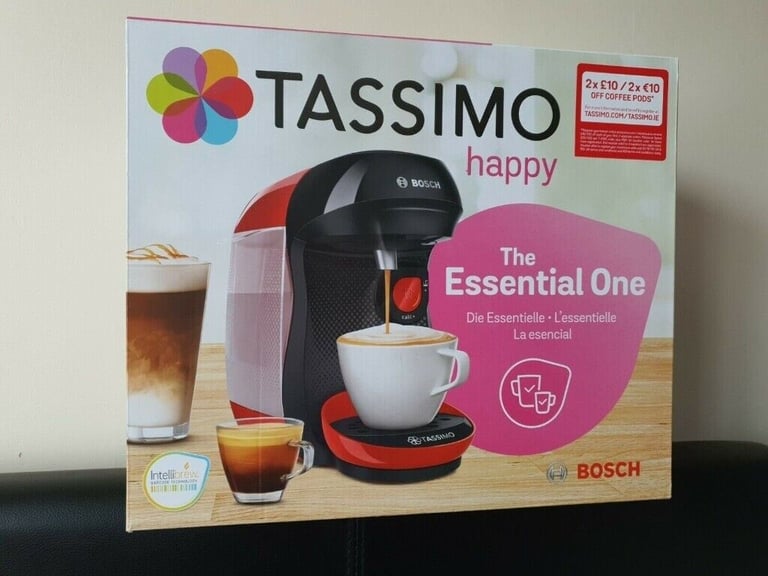 Tassimo by Bosch TAS1003GB Happy Pod Coffee Machine - Red and Black, Brand  New, Sealed | in Derriford, Devon | Gumtree