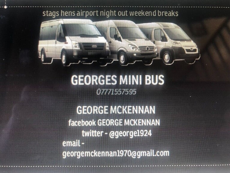 MINIBUS HIRE WITH DRIVER - STAGS/HENS/AIRPORT - ANYTHING