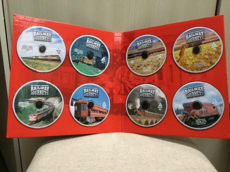 BOXED SET OF 8 TRAIN DVDs COLLECTORS EDITION