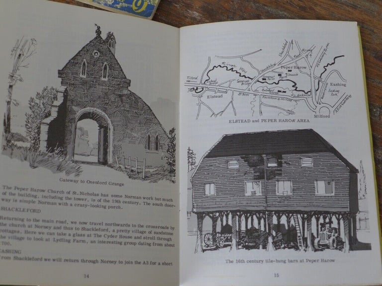 Of interest to walkers and ramblers: TWO VINTAGE BOOKS BOOKLETS EXPLORING THE BEAUTY OF SURREY.