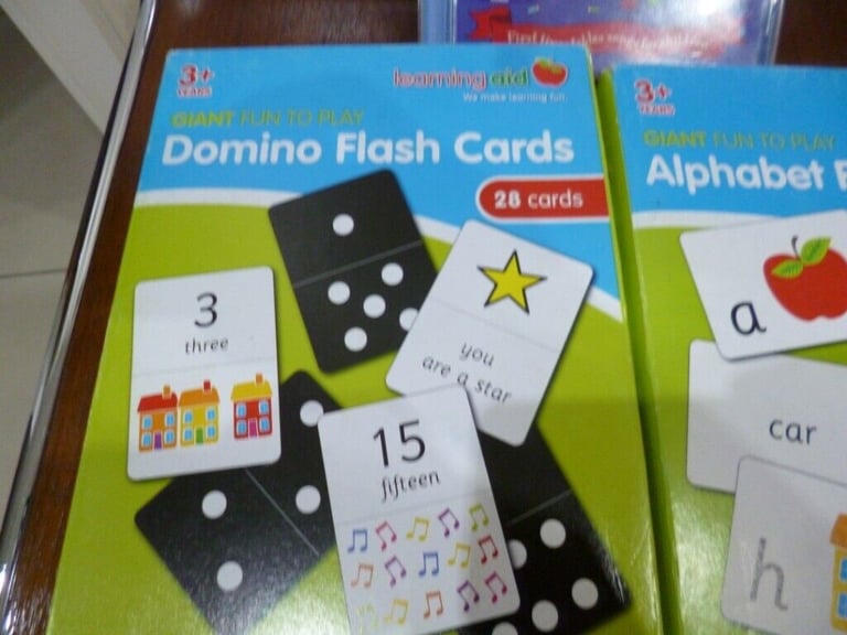 Child's large flask cards and an audio CD of Times Tables 