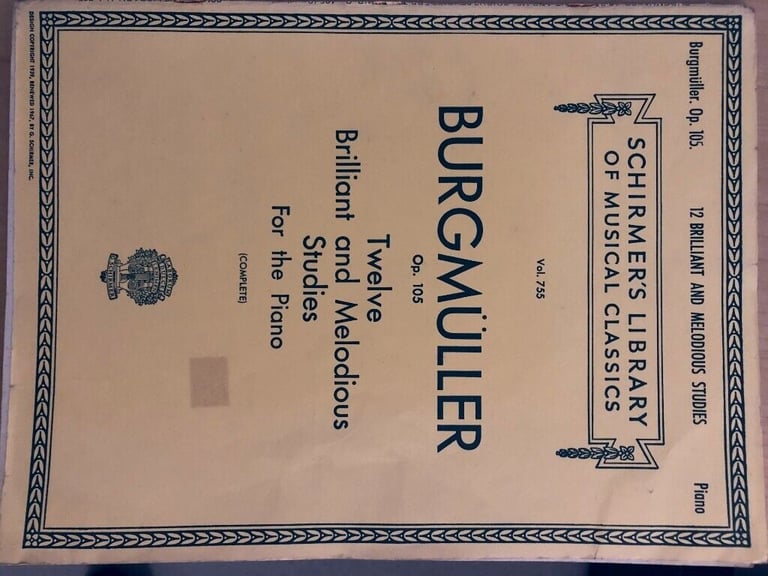 BURGMULLER Twelve Brilliant and Melodious Studies for the Piano  Op.105