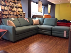 Gorgeous new and unused Sofa Workshop corner sofa bed suite with footstool (RRP £5248.00)