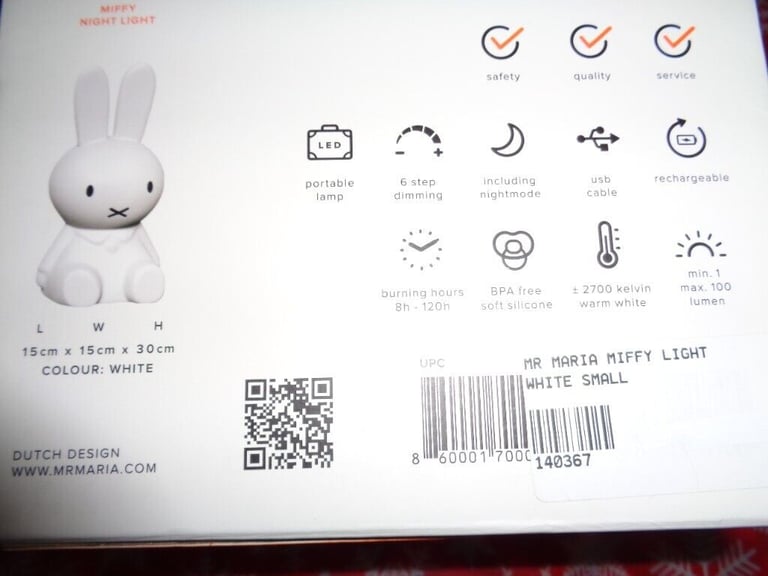 miffy & friends mr maria first light 30cm (NEW)